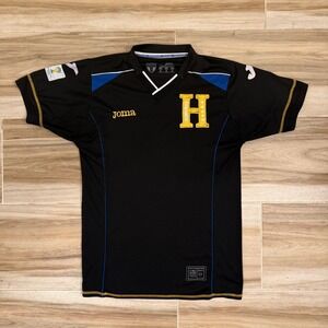 Joma Honduras 2014 FIFA World Cup Brasil Soccer Jersey Mens Medium Black V-Neck